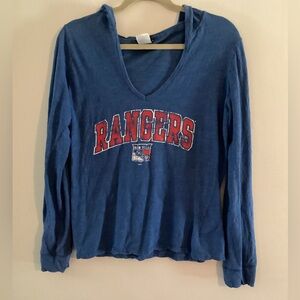 5th and Ocean New York Rangers hooded top
